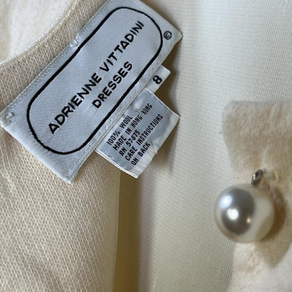 Adrienne Vittadini Womens SZ 8 Vintage Beaded Dress ***NEEDS TLC*** Jackie Kenne - Picture 3 of 11
